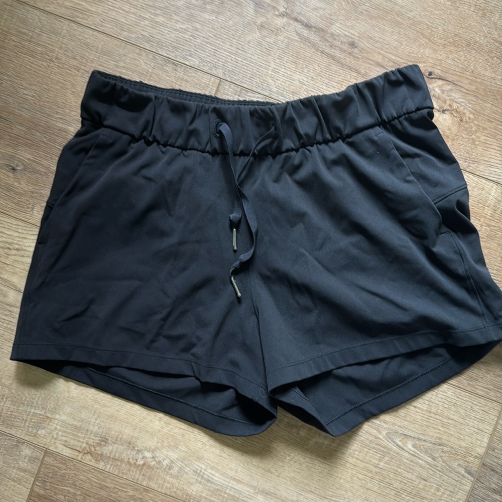 Lululemon black 3” shorts size 8
